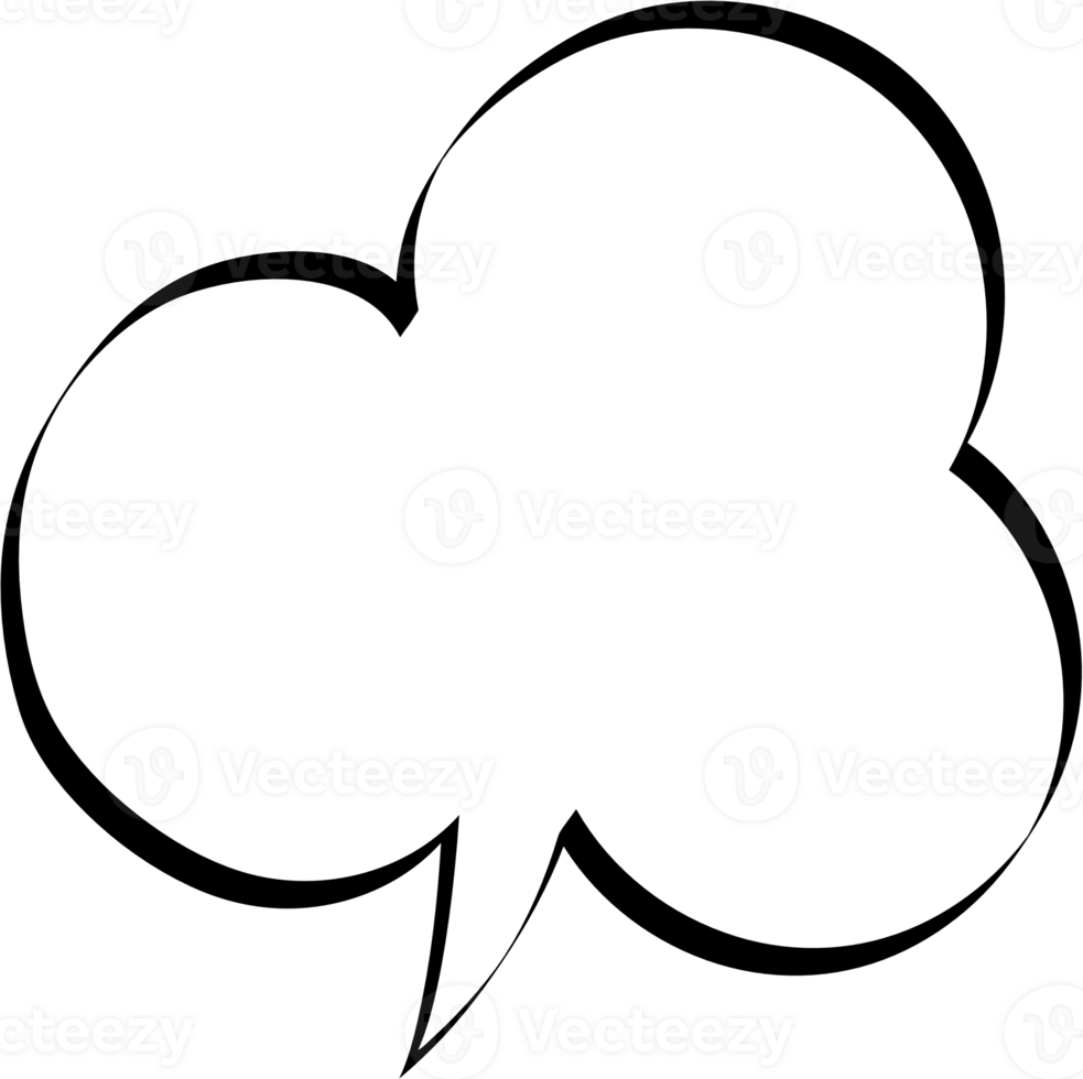 Black and white speech bubble balloon, icon sticker memo keyword planner text box banner, flat png transparent element design