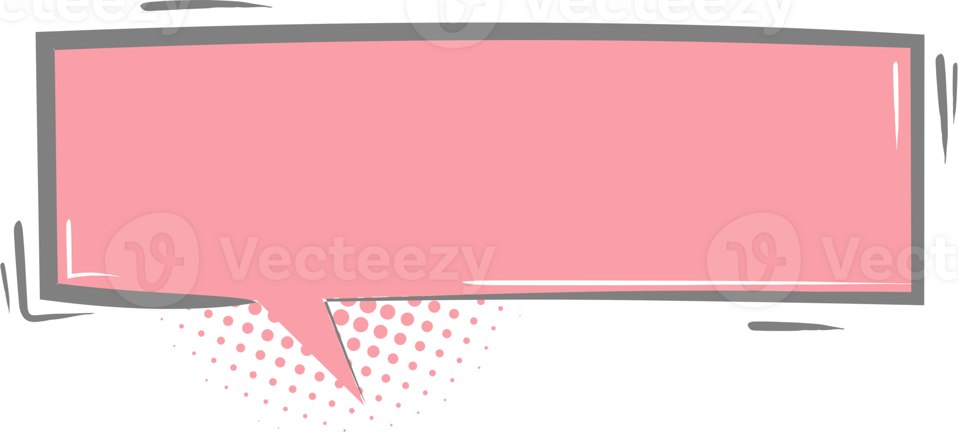 pop art polka points demi-teinte coloré pastel rose Couleur discours bulle ballon icône autocollant note mot-clé planificateur texte boîte bannière, plat png transparent élément conception