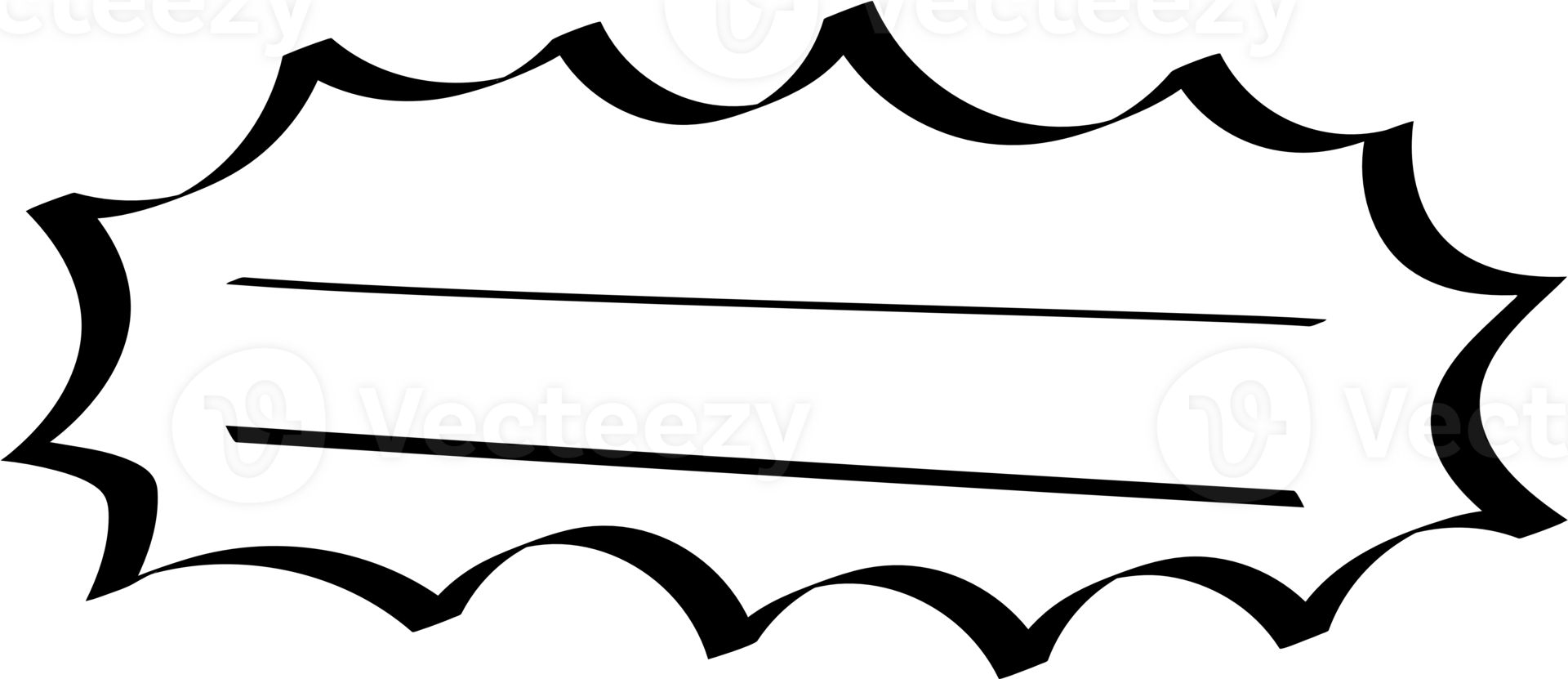 Black and white speech bubble balloon, icon sticker memo keyword planner text box banner, flat png transparent element design