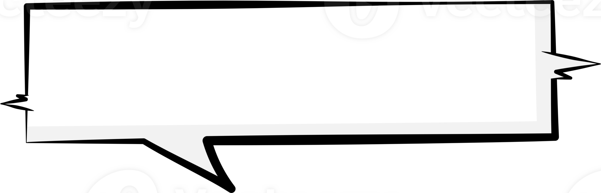 Black and white speech bubble balloon, icon sticker memo keyword planner text box banner, flat png transparent element design
