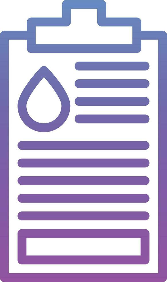 Oil Data Report Vector Icon