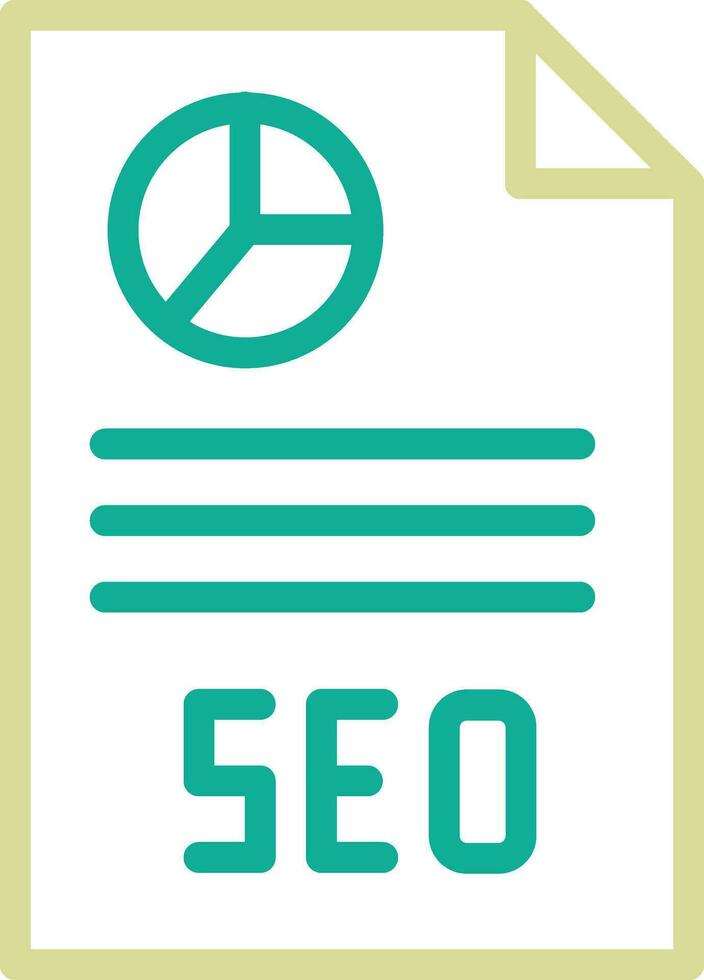 icono de vector de informe seo