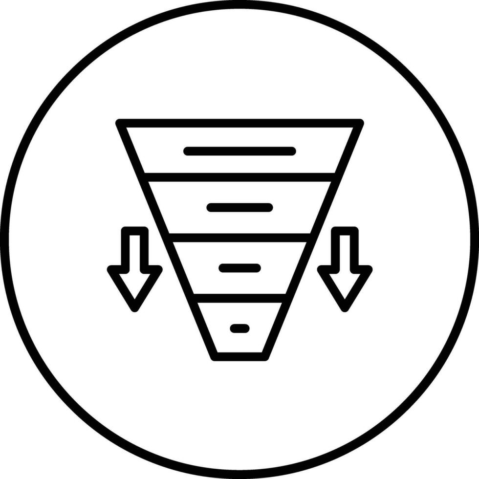 Funnel Chart Vector Icon