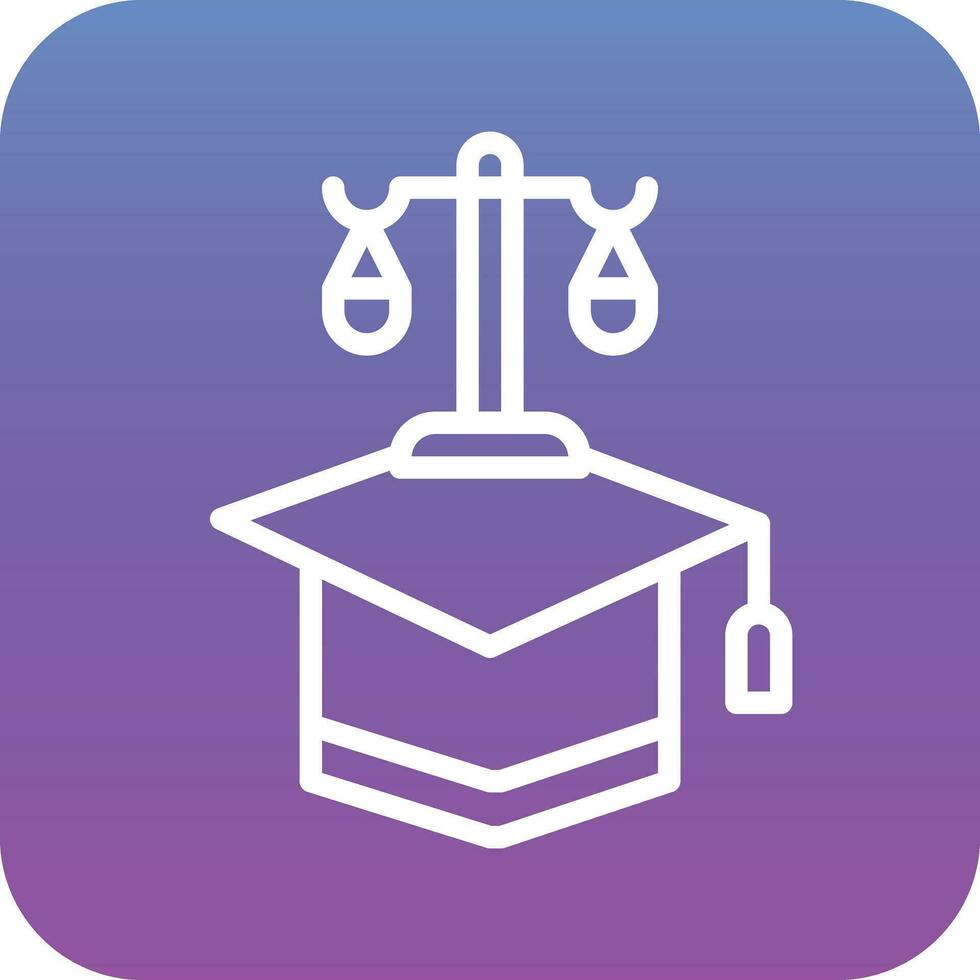 Lawyer Hat Vector Icon