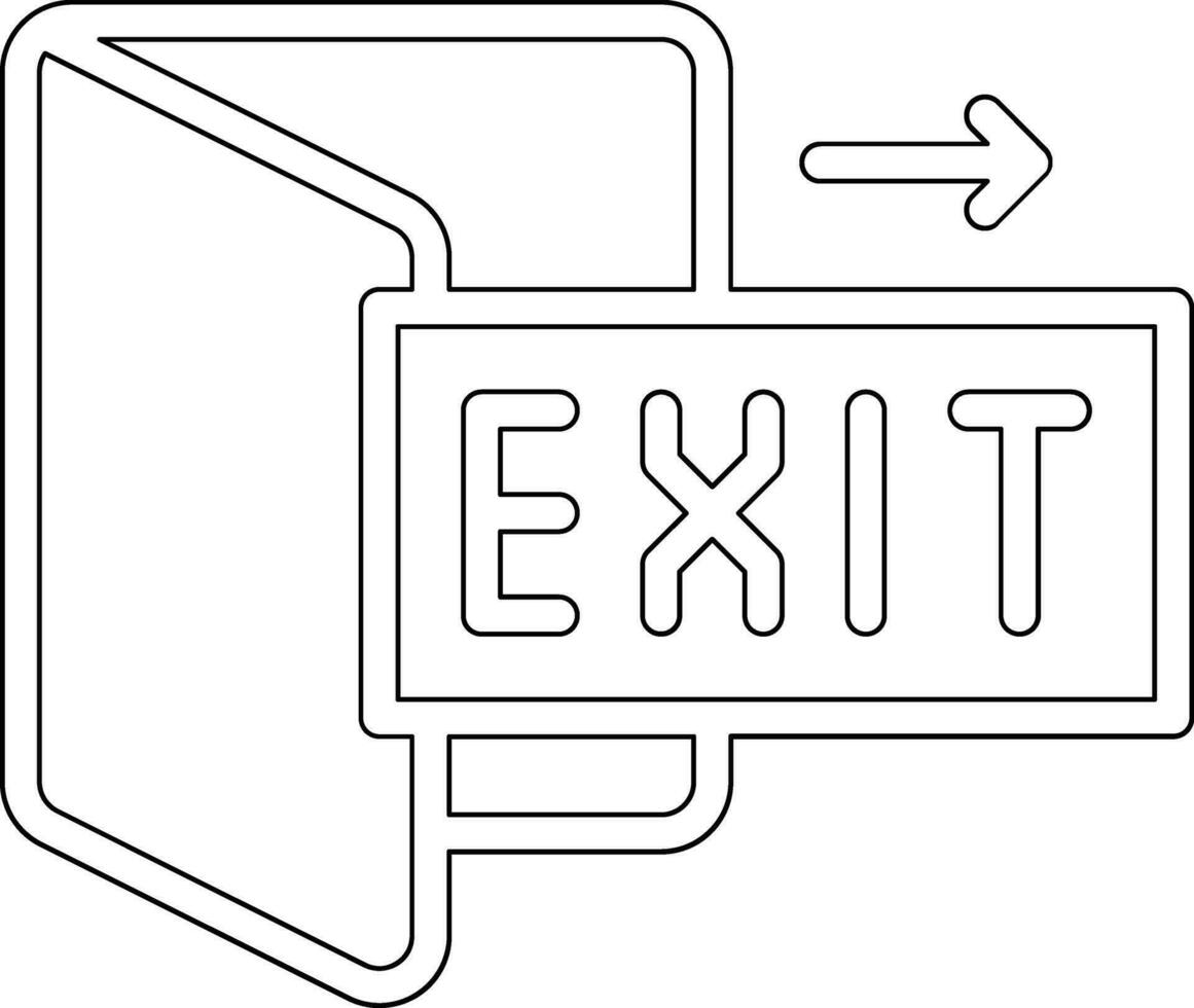 Fire Exit Vector Icon