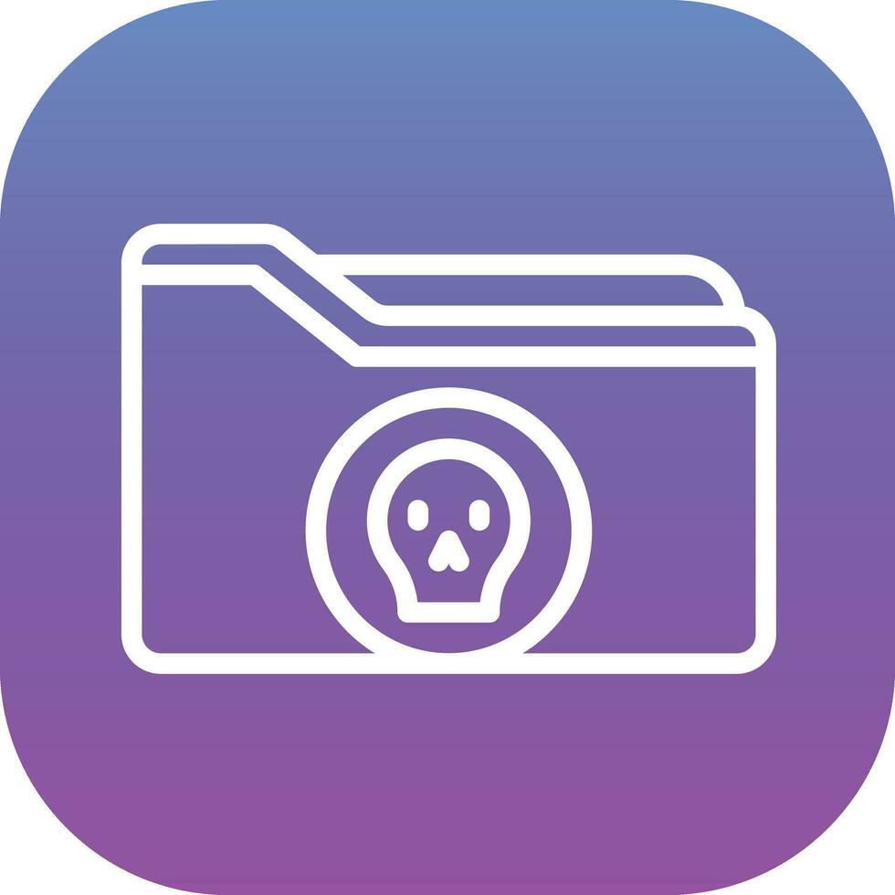 Folder Hacked Vector Icon