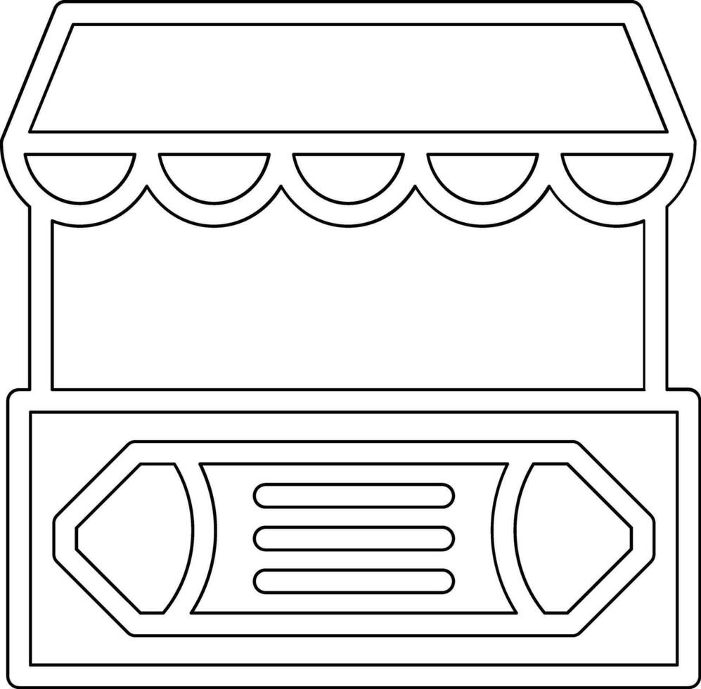 Street Market Vector Icon