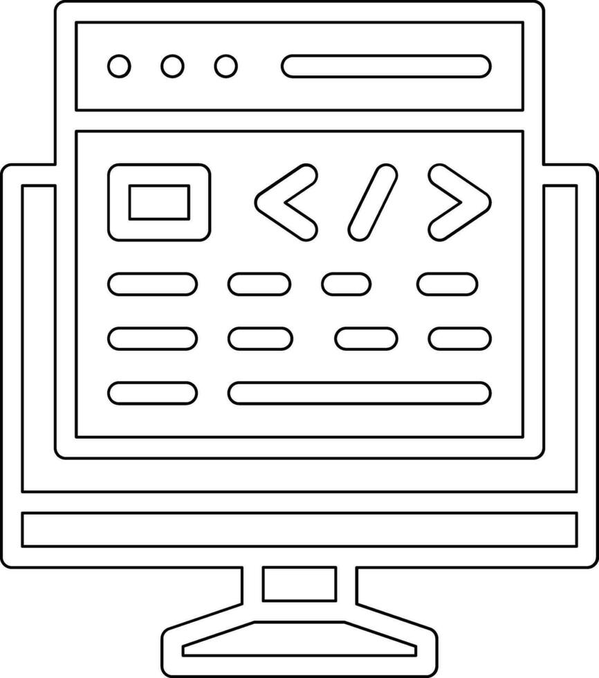 Computer Website Vector Icon