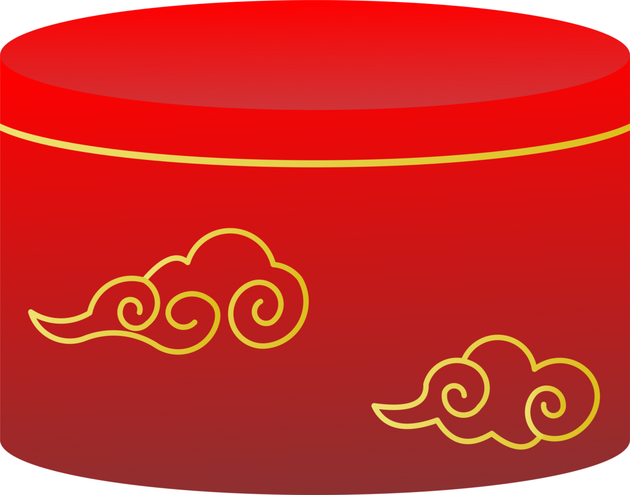 Red display element for Chinese new year PNG