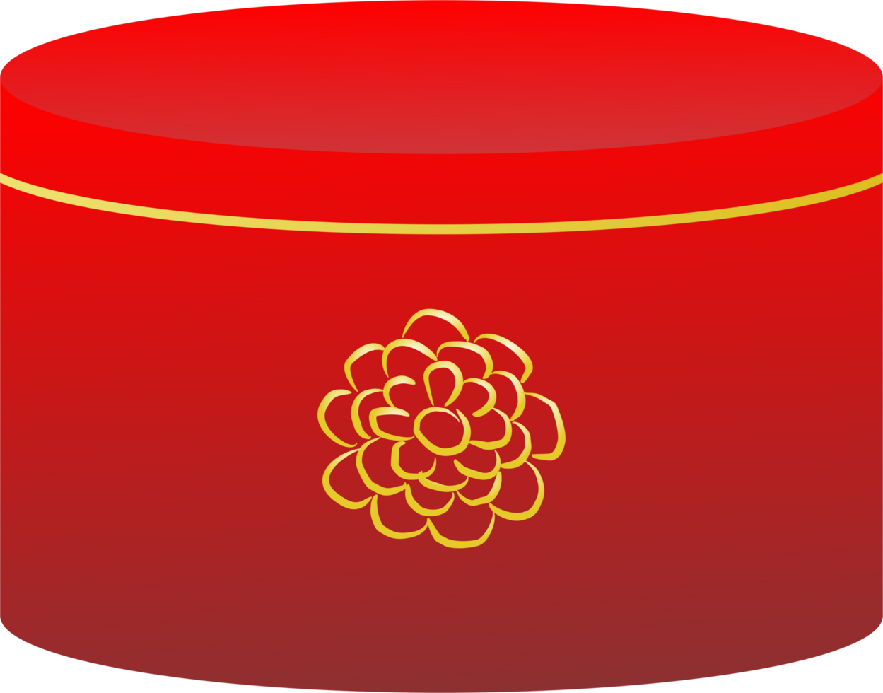 Red display element for Chinese new year PNG