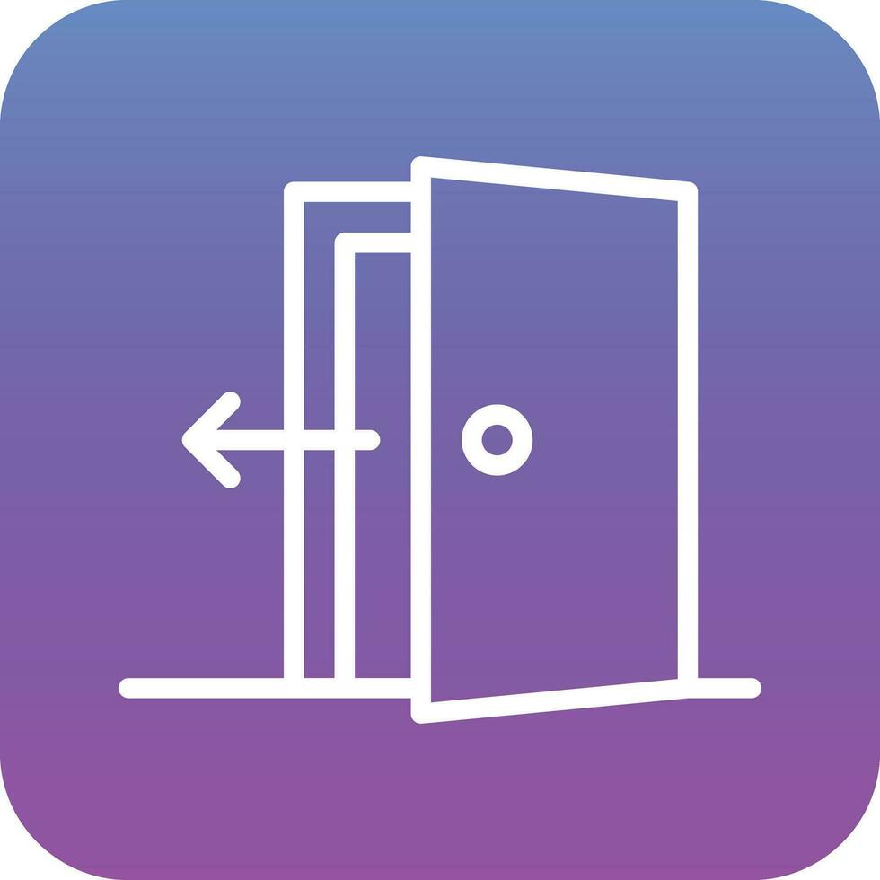 Exit Door Vector Icon