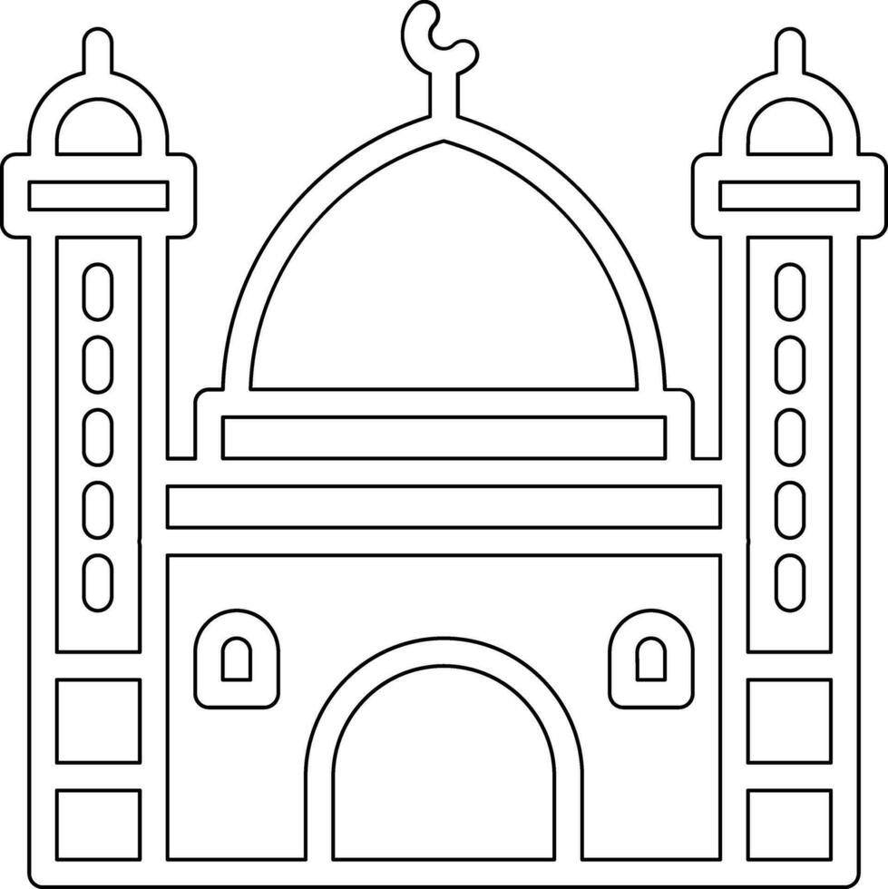 icono de vector de mezquita