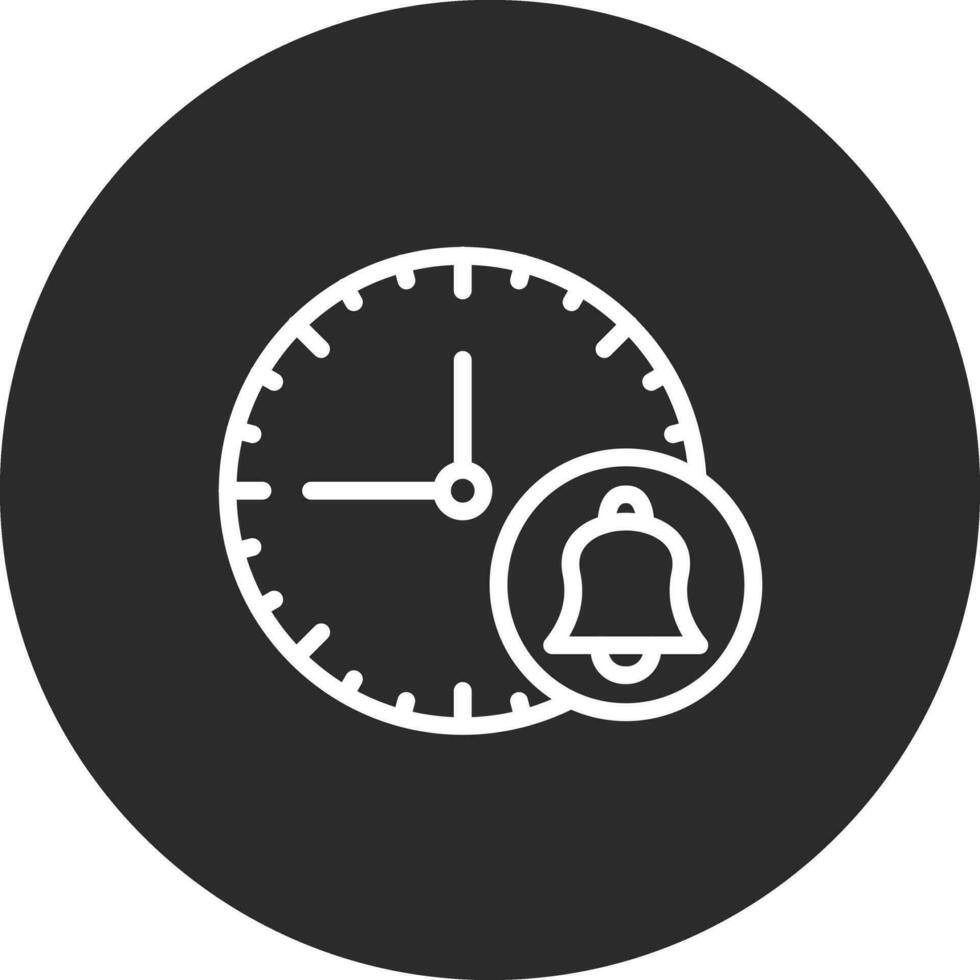 icono de vector de alerta de tiempo