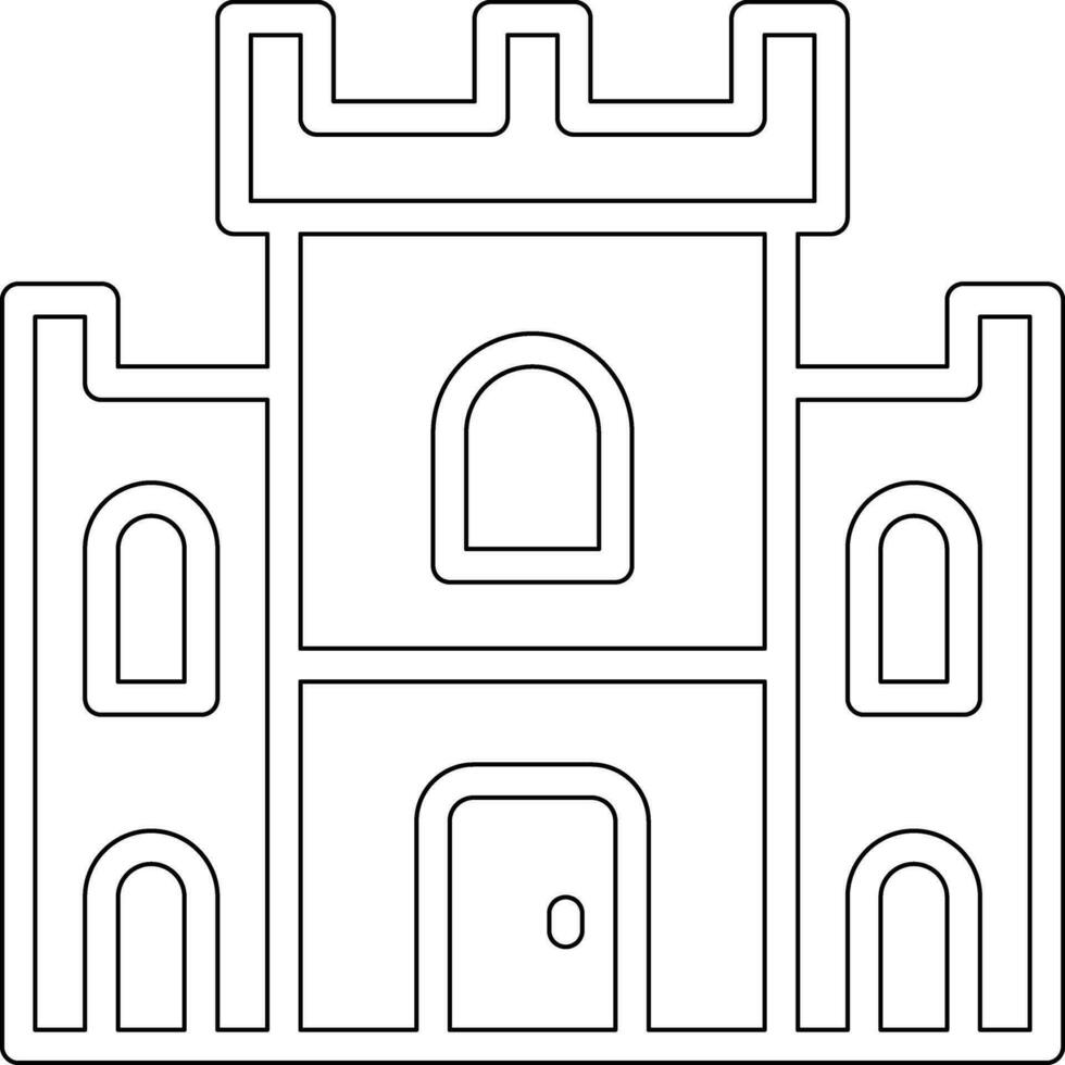 icono de vector de castillo