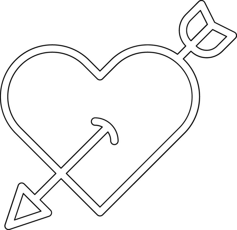 Heart Arrow Vector Icon