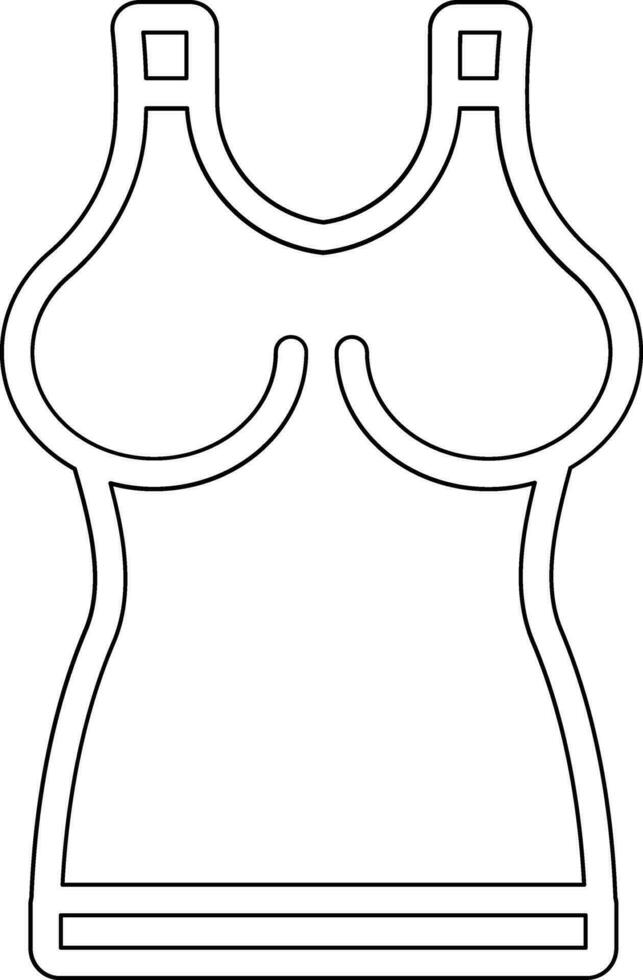 icono de vector de camisa sin mangas