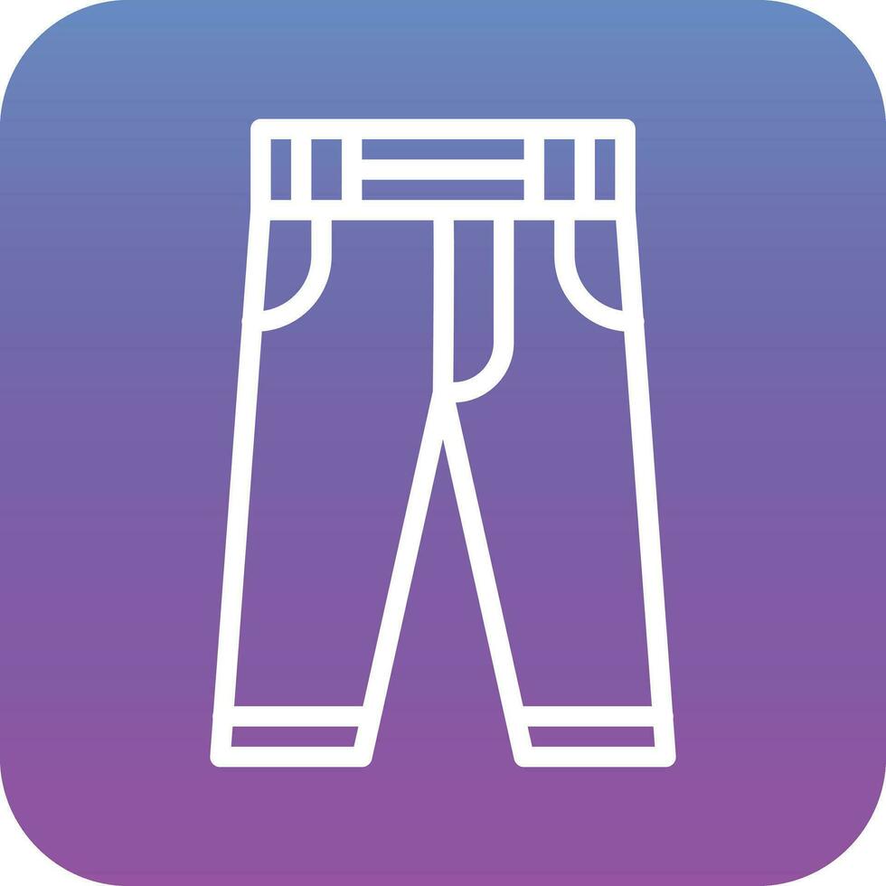 icono de vector de pantalones