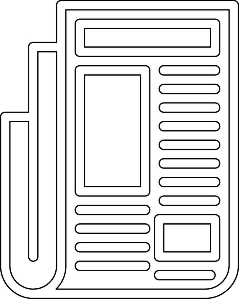 Newspaper Vector Icon