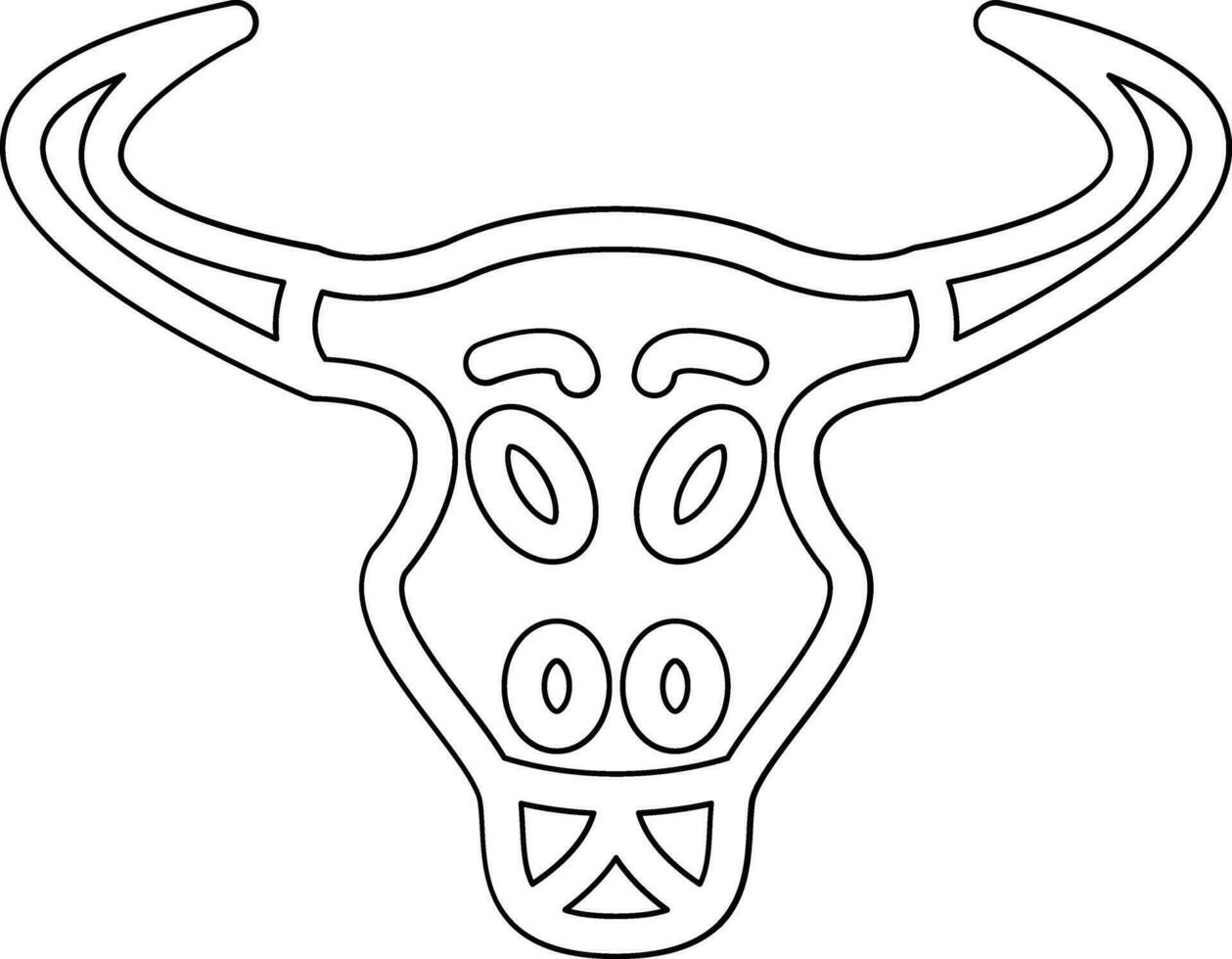 Bull Skull Vector Icon