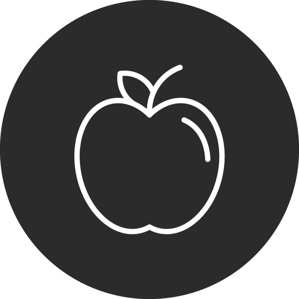 icono de vector de manzana