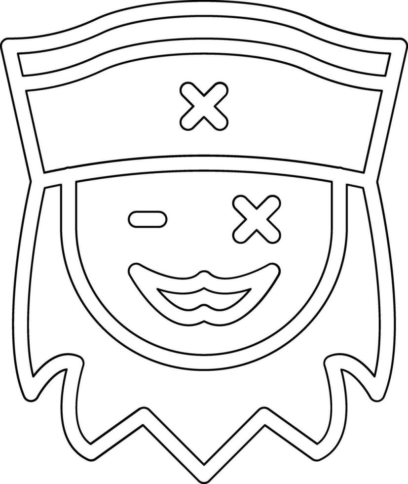 Pirate Beard Vector Icon