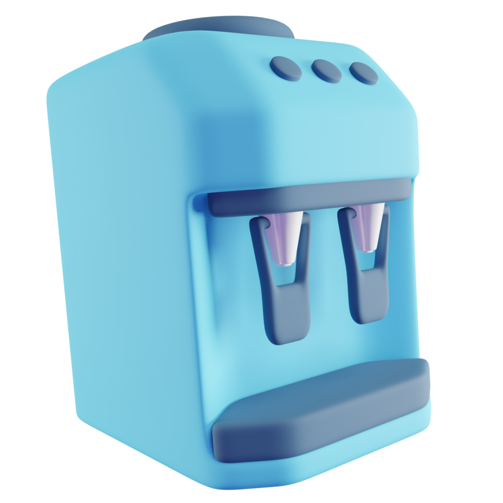 3D Illustration of Blue Water Dispenser png