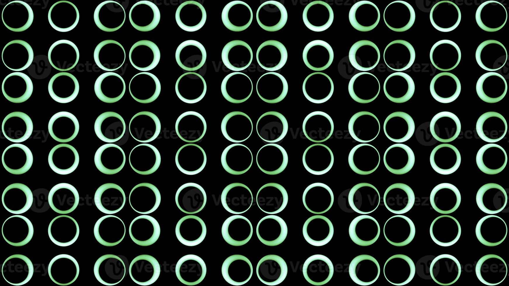 Abstract screen of round shaped bulbs blinking slowly. Design. Symmetrical rows of shining round shaped lights. photo