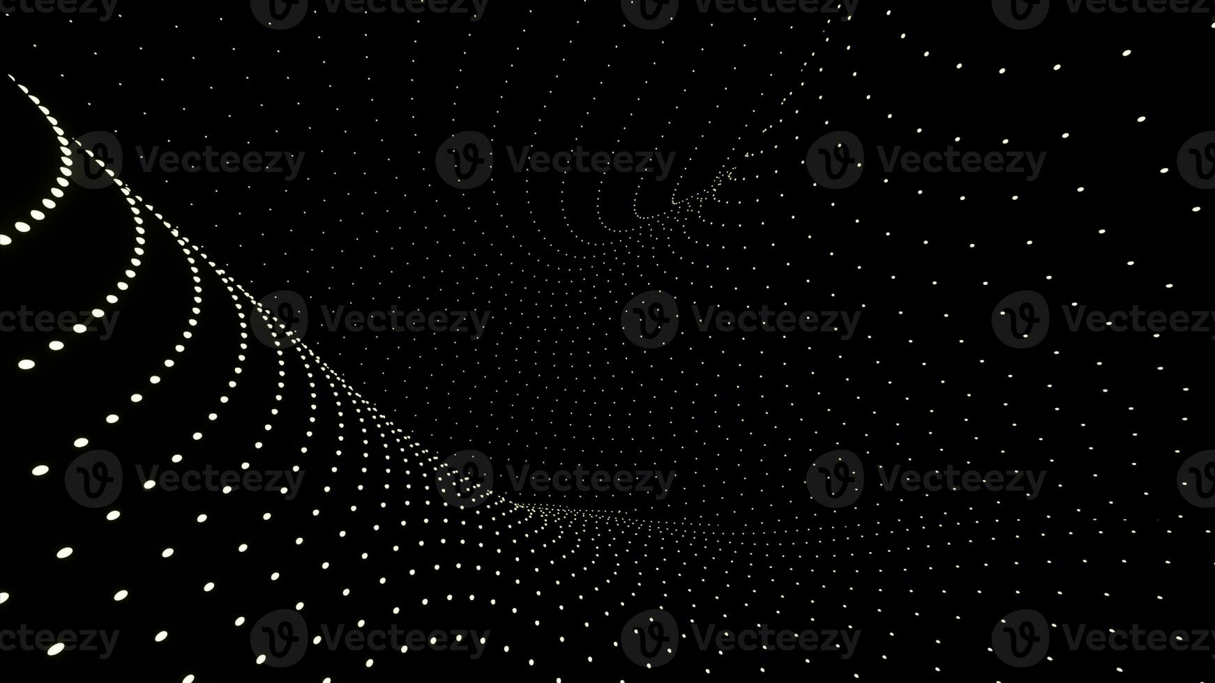 Bright background with animation . Design. Bright purple small circles that run across the black background in different directions. photo