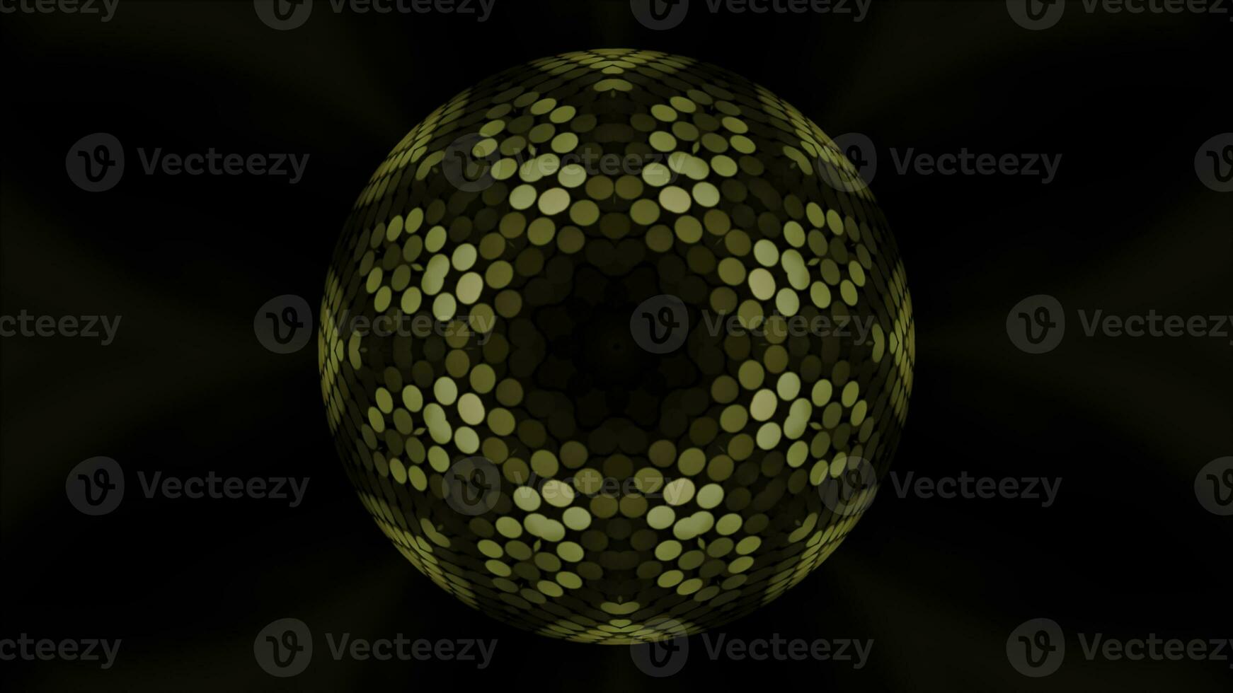 Kaleidoscope seamless loop pattern with multicolored motion graphics background. Media. Magic mandala with small circles. photo