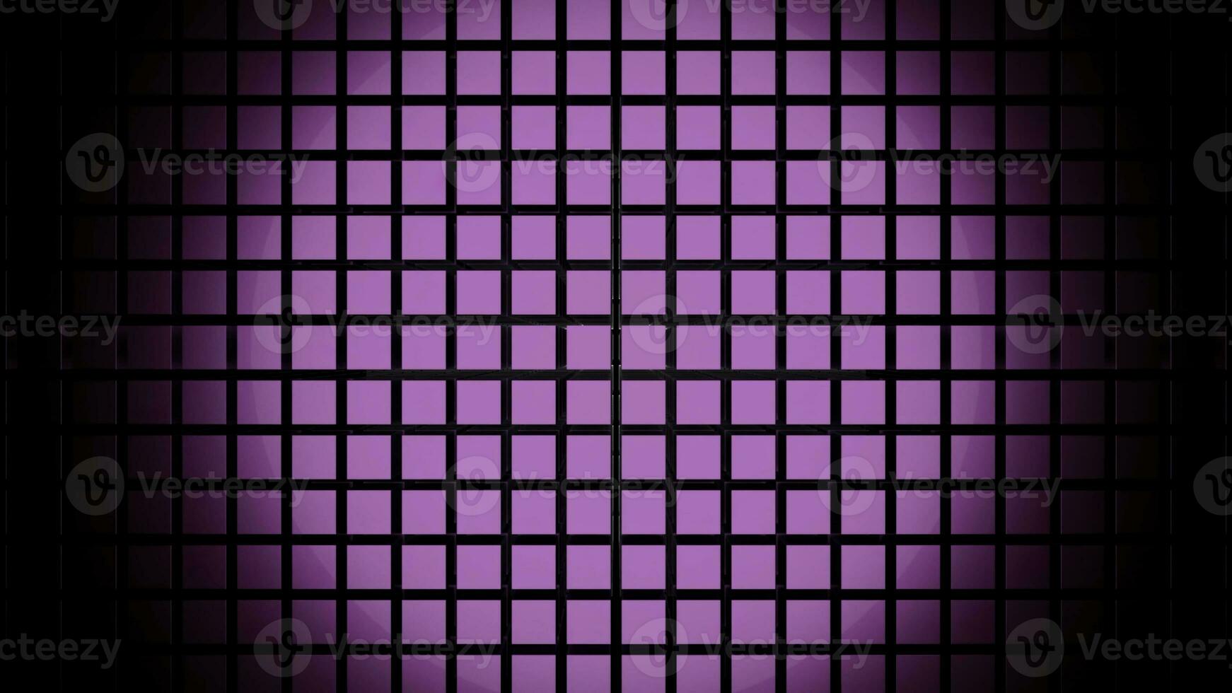 Abstract pink wall of same size squares with a vertical moving wave. Design. Cubic shaped background with a round light spot. photo