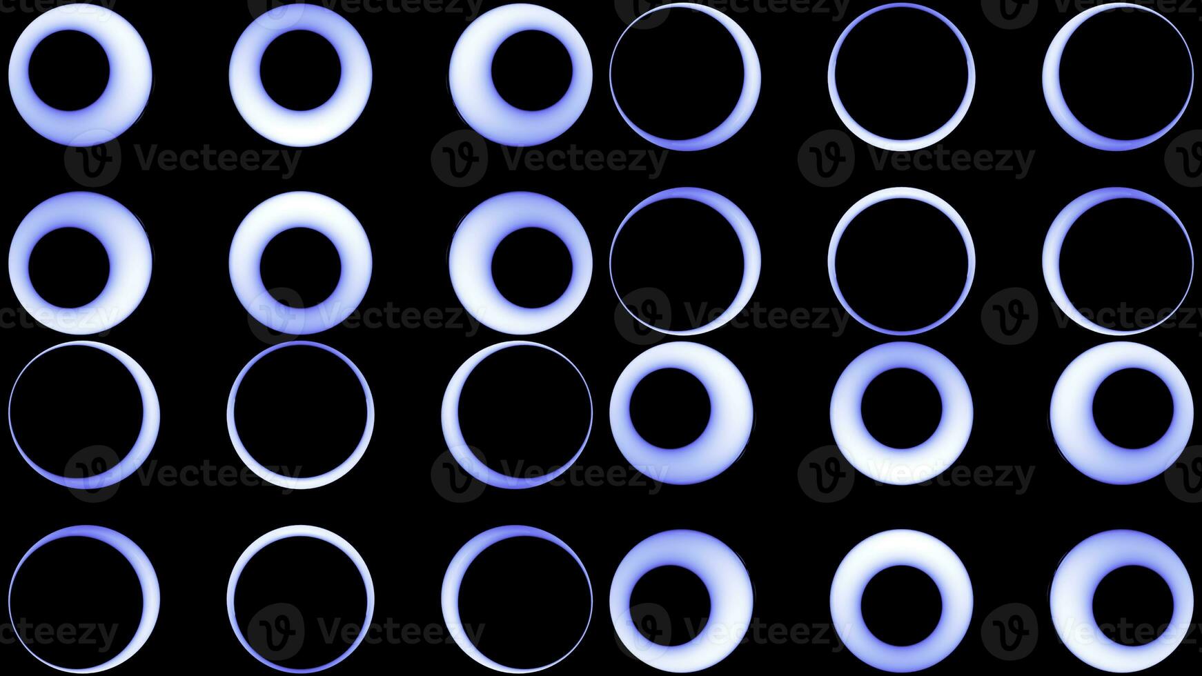 Bright lanterns.Design.A black background on which, in abstraction, bright green and blue sparkling circles with a bright light inside that changes. photo