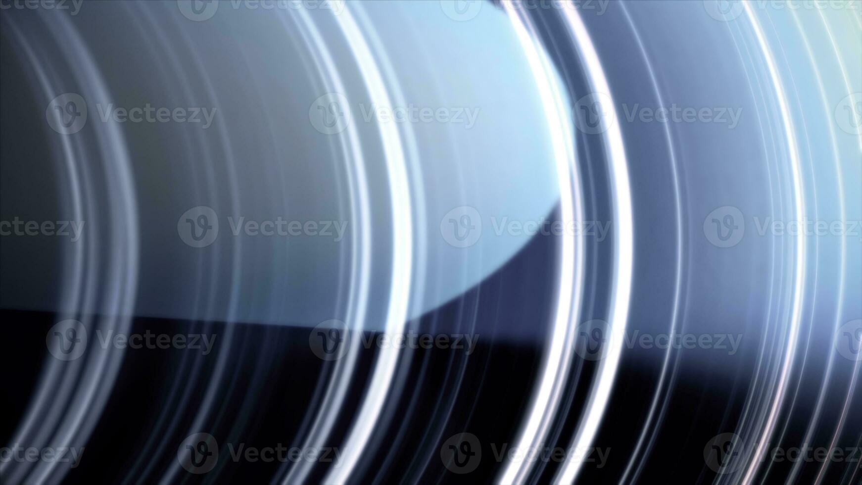 resumen animación de blanco líneas Moviente en círculos en un azul antecedentes. círculos animación. foto