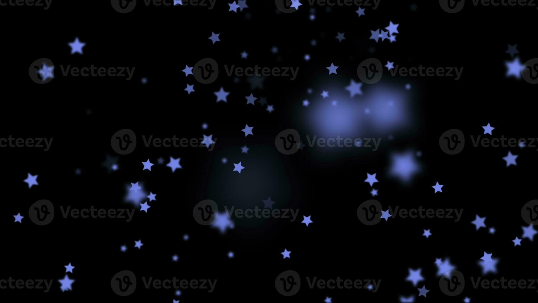 Falling Stars cartoon over black background very easy to use them over your videos using alpha channel, stars rain effect, christmas and celebration concept photo