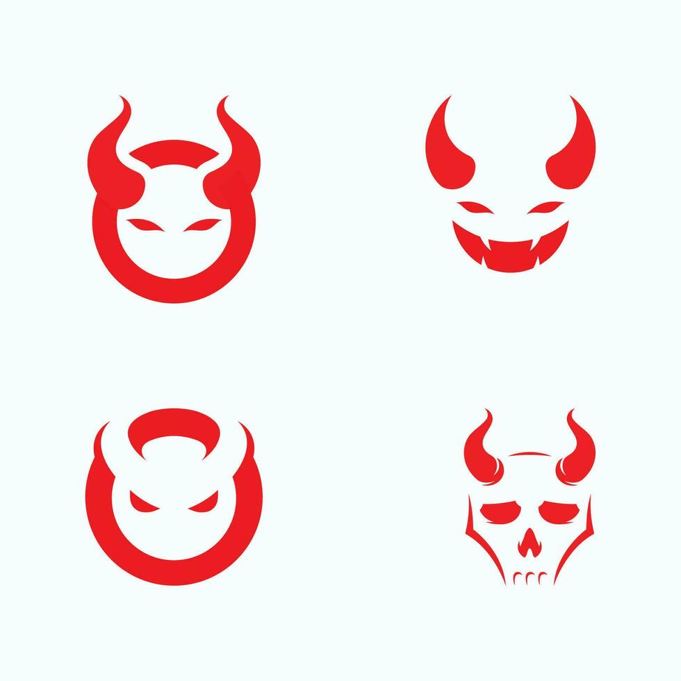 Devil logo symbol vector template