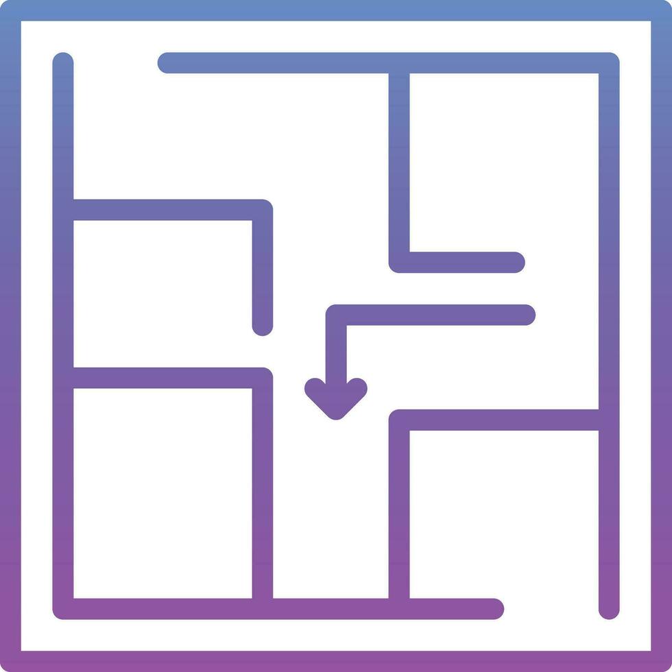 Evacuation Plan Vector Icon