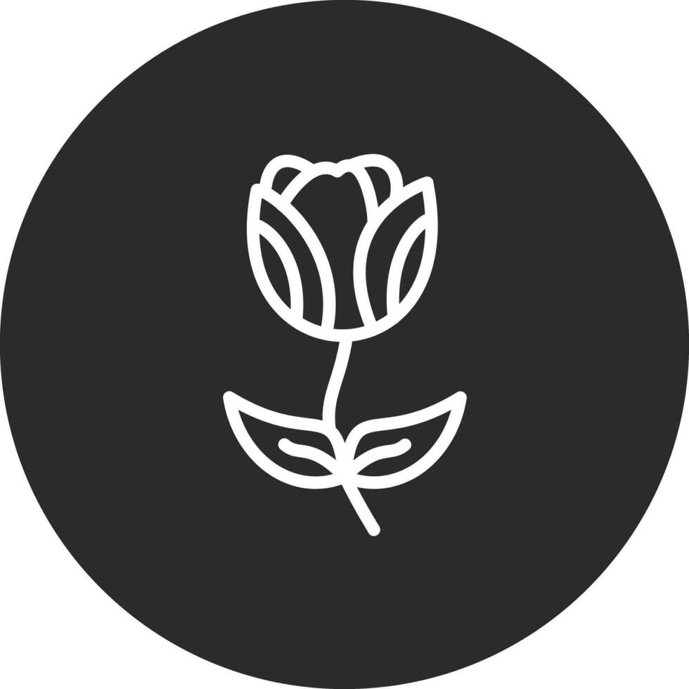 icono de vector de tulipán