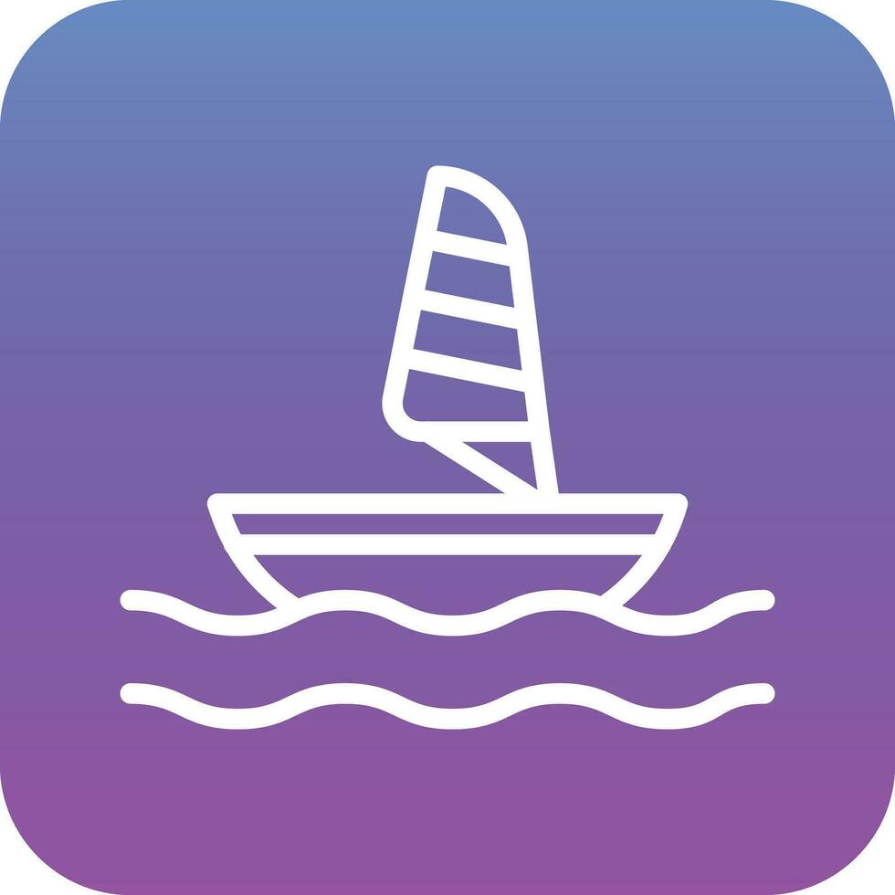 Windsurf Vector Icon