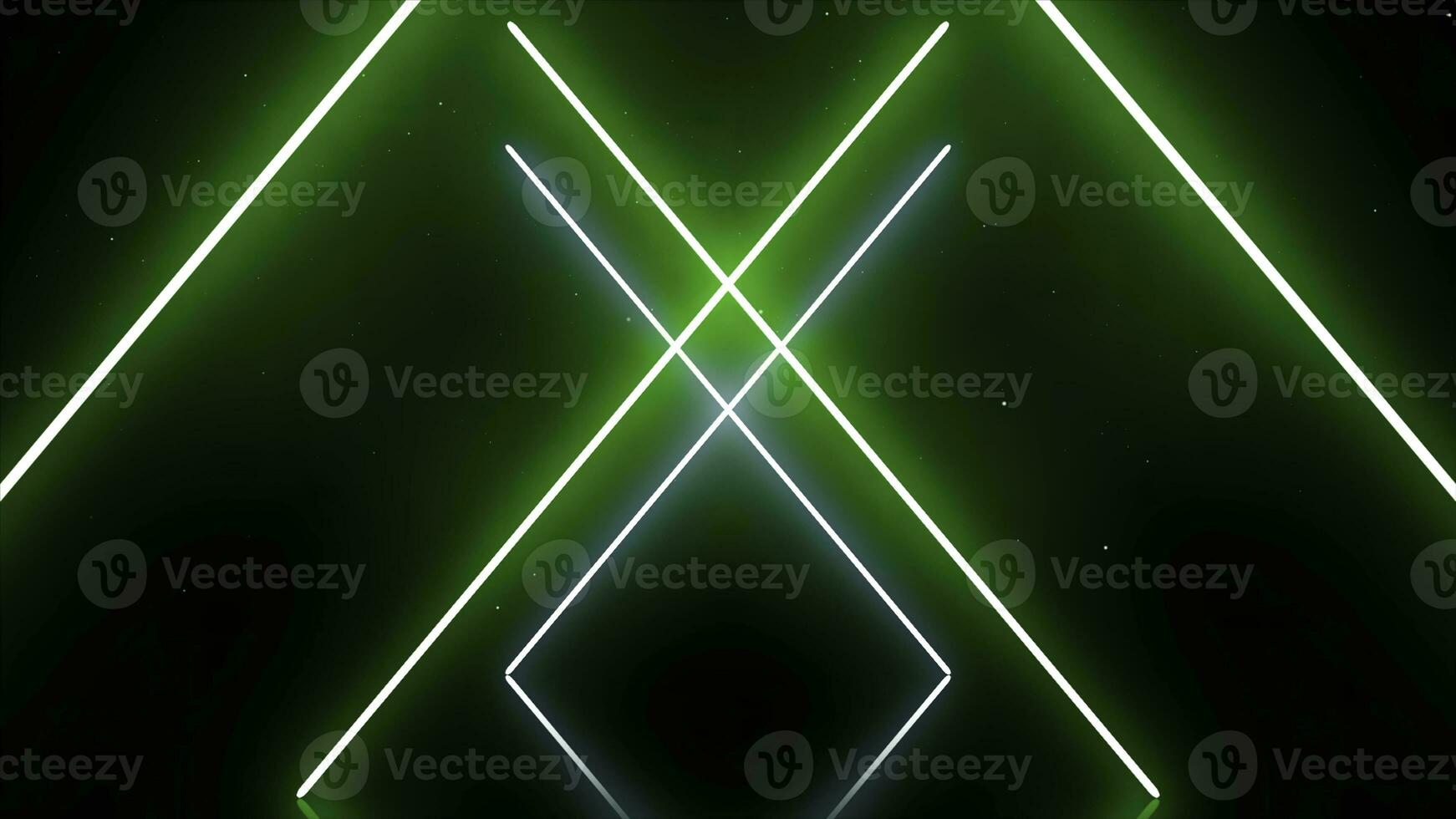 Laser cross with synchronous motion of lines. Flare light effect. photo