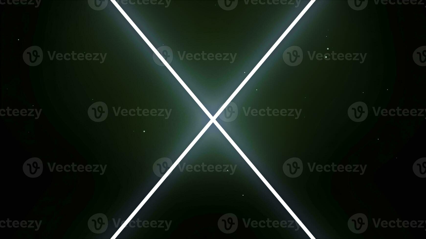 Laser cross with synchronous motion of lines. Flare light effect. photo