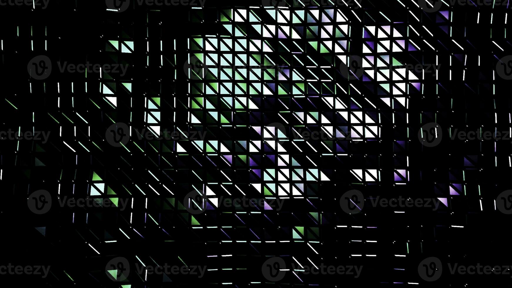Mosaic.Design.Black squares that are highlighted in different colors and give shadows in abstraction photo