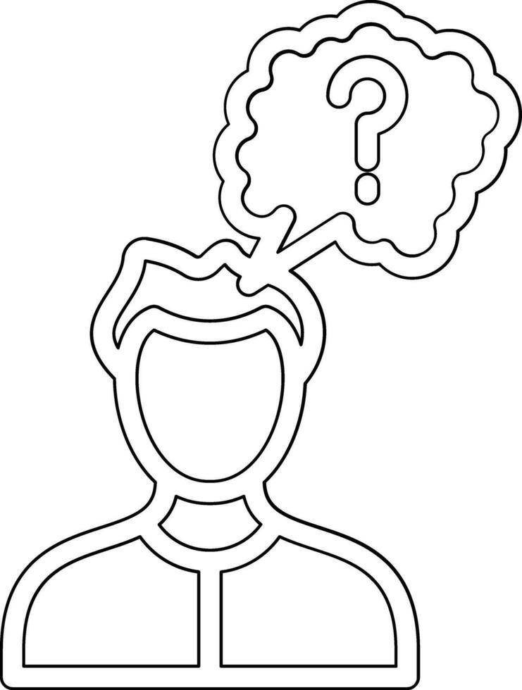 Thinking Vector Icon