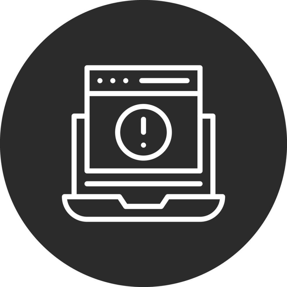 Website Error Vector Icon