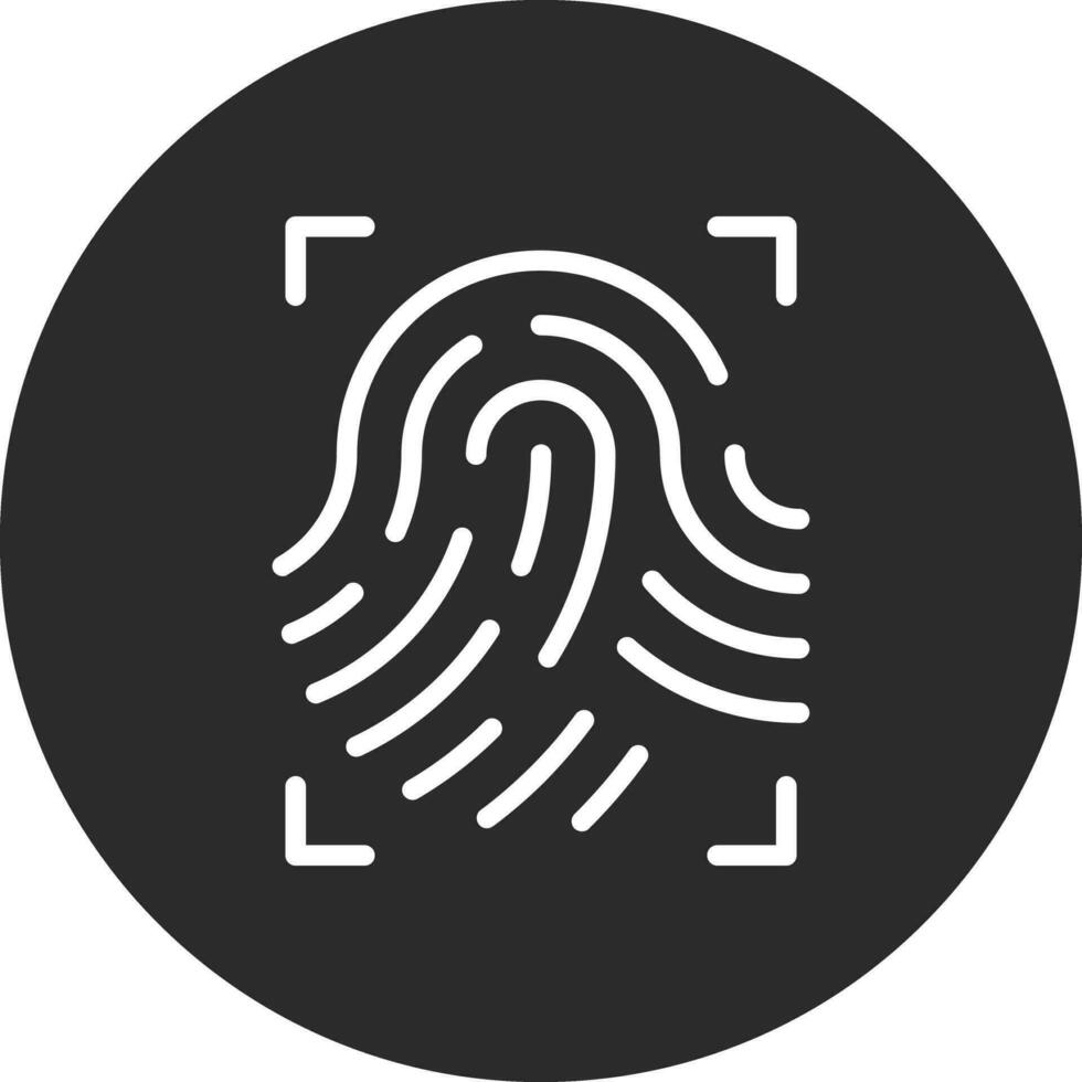 Fingerprint Scan Vector Icon