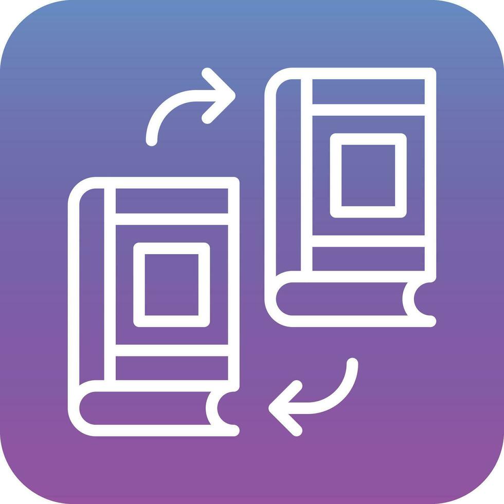 Book Exchange Vector Icon