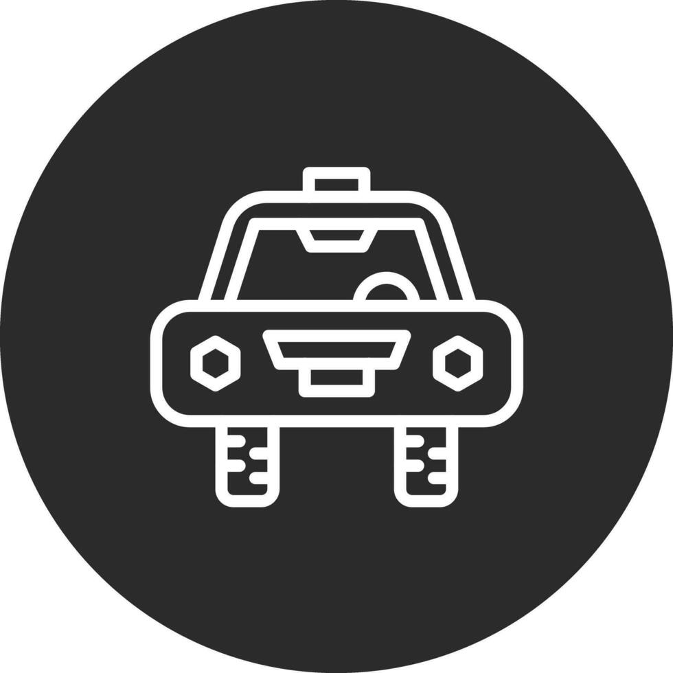 icono de vector de taxi