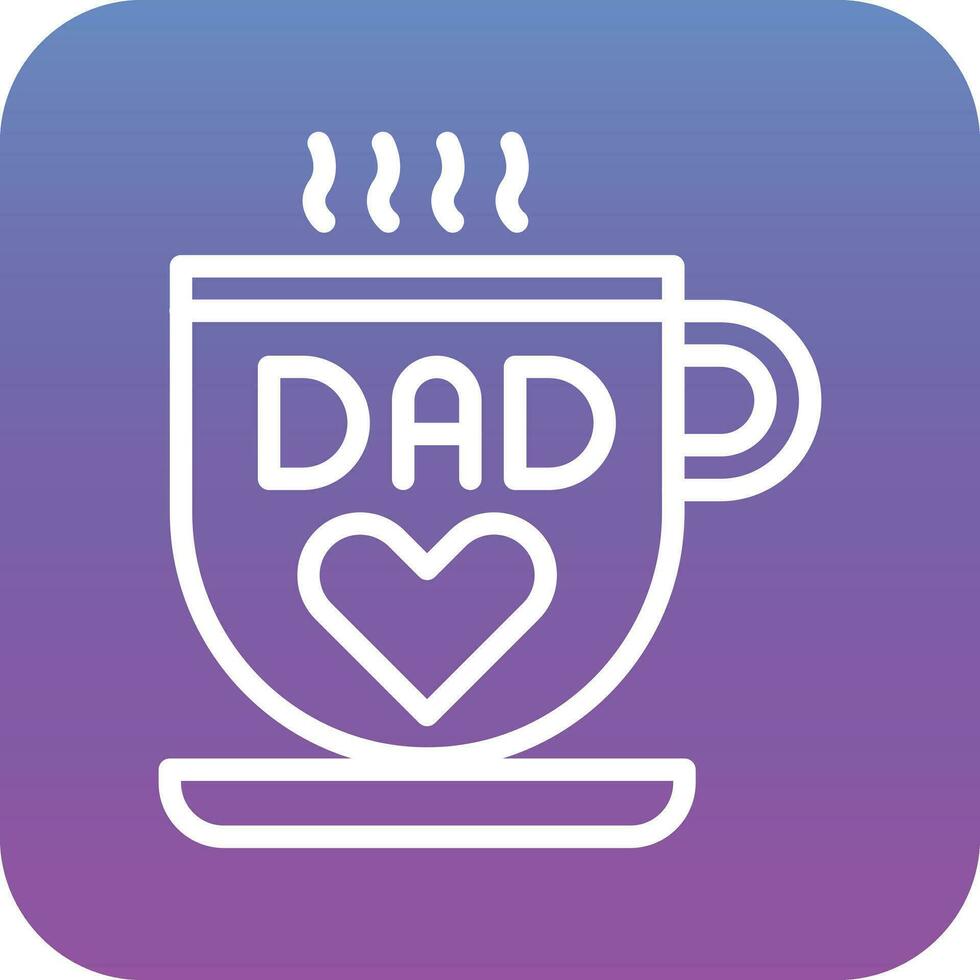 DAD Mug Vector Icon
