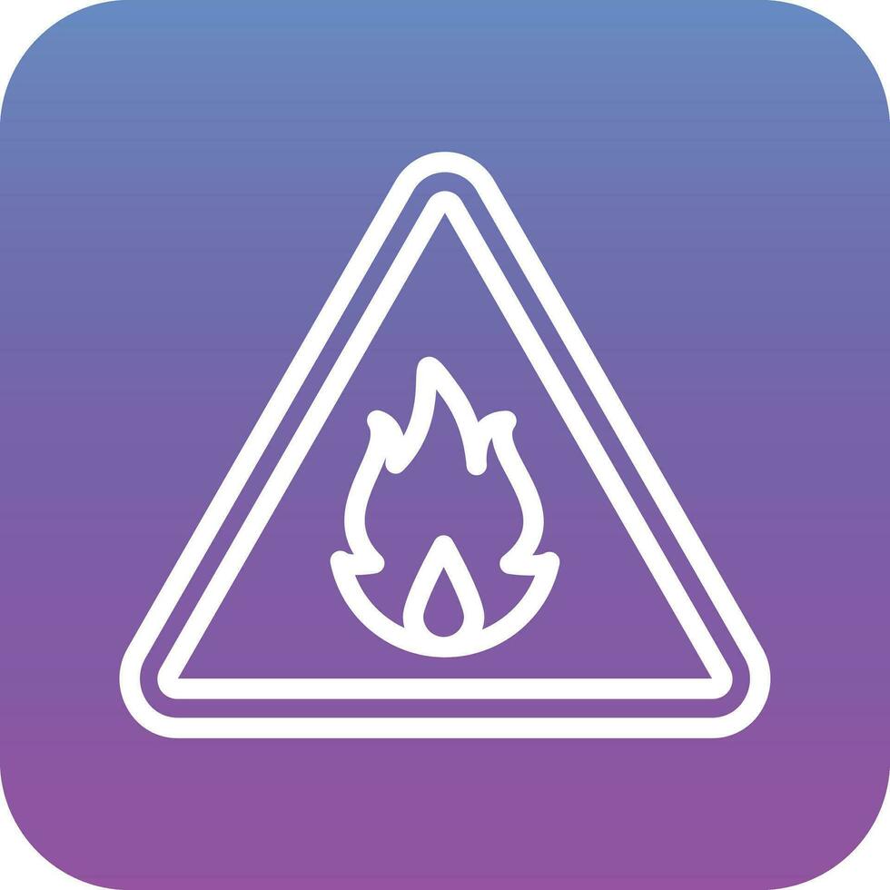 Flammable Vector Icon