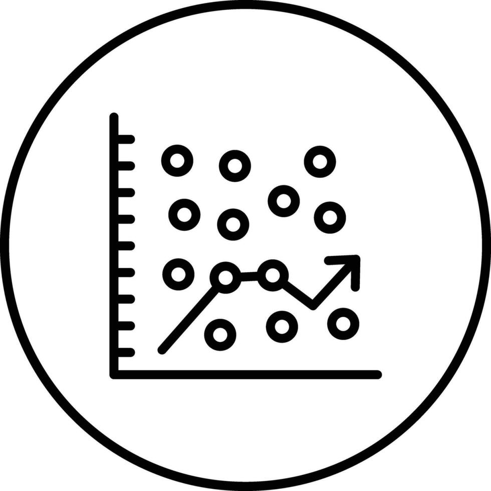 Scatter Graph Vector Icon