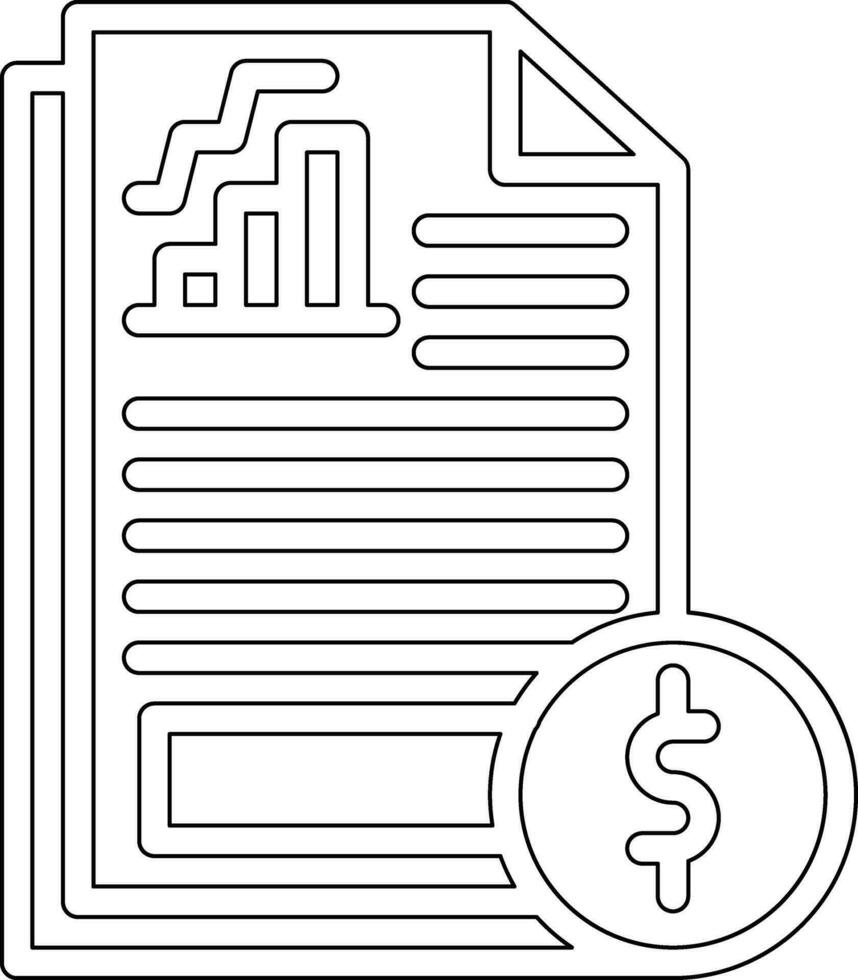 Financial Statements Vector Icon
