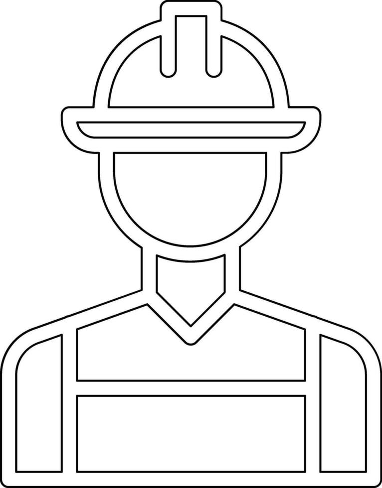 icono de vector de trabajador